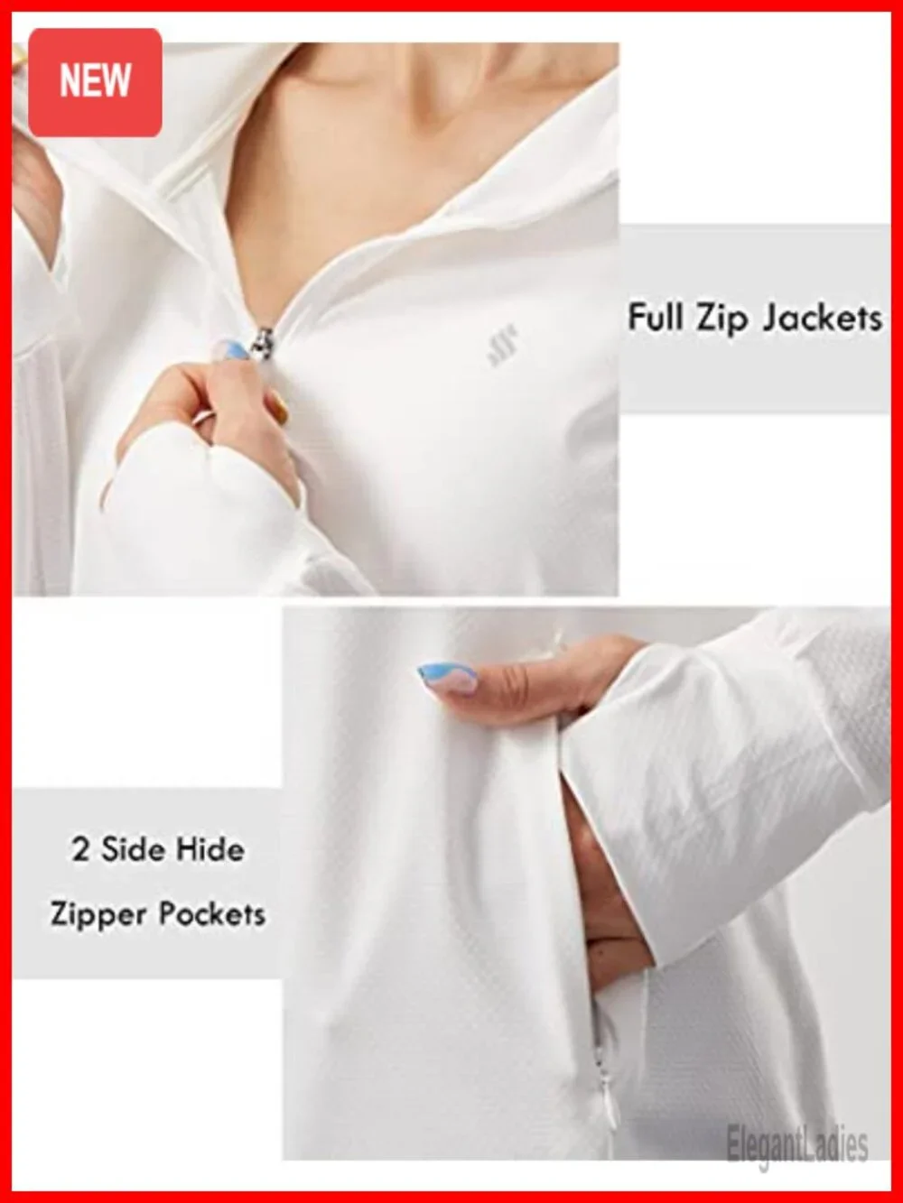 Women's UPF 50+ Sun Protection Hoodie Jacket Lightweight Long Sleeve